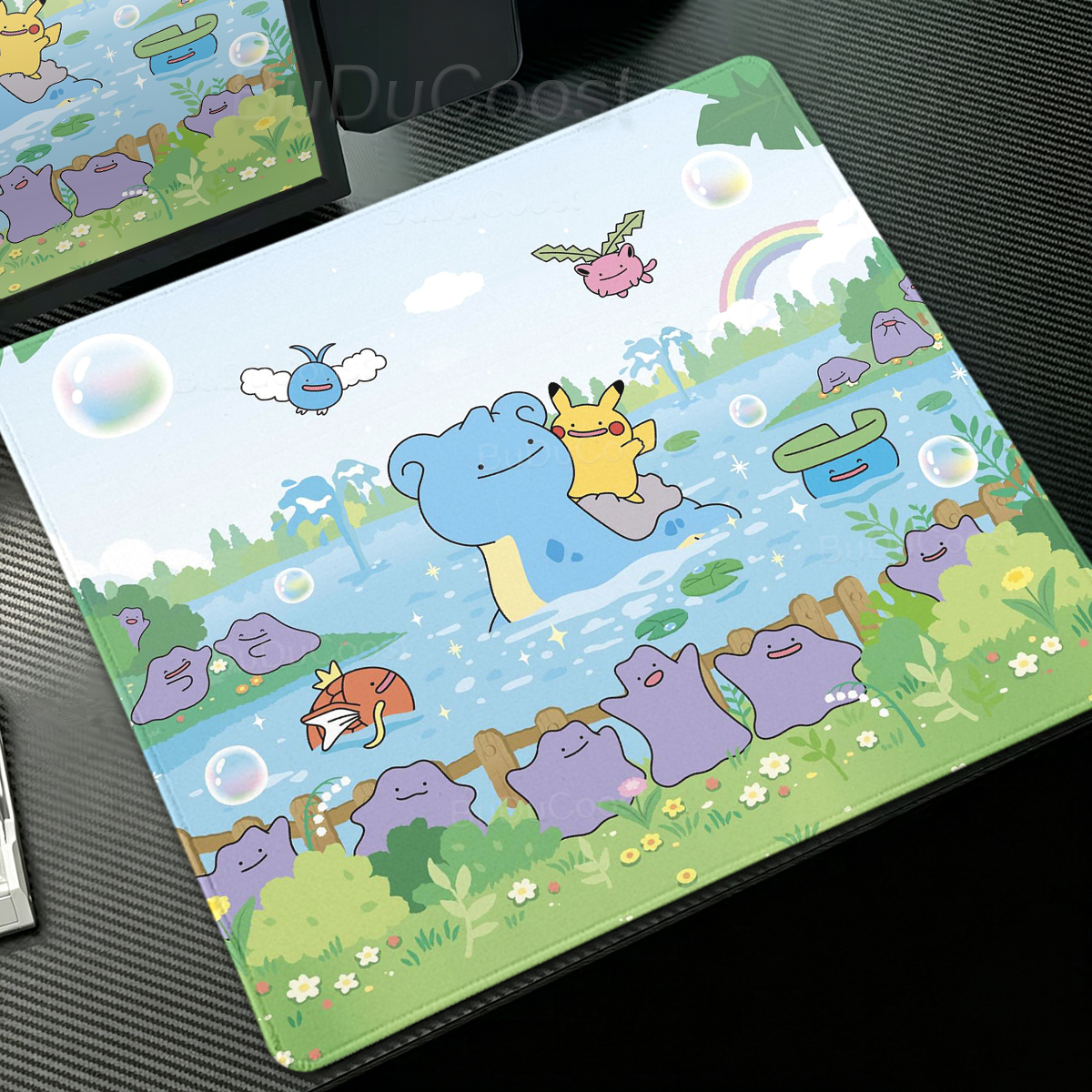 Desk Setup Accessories Aesthetic - Anime Pokémon Ditto Mouse Pad Laptop