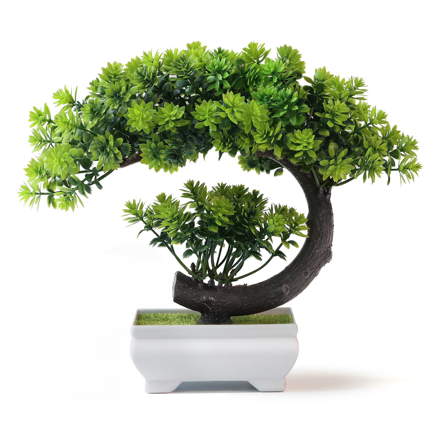Plant Pot Small Desk - Uflower Small Artificial Plants Greenery Plastic