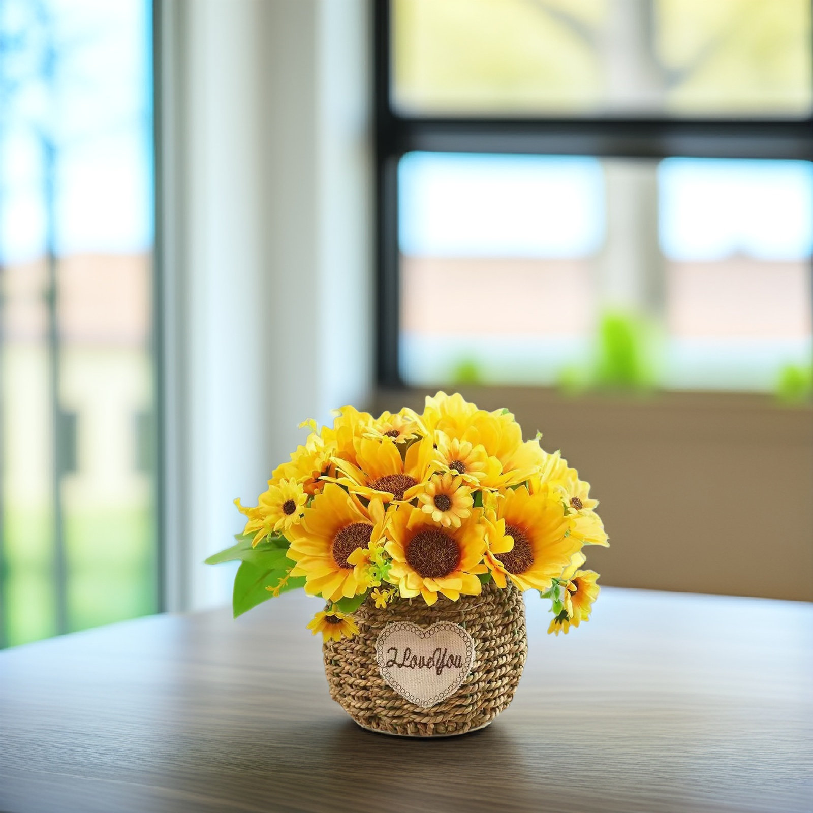 Fake Sunflower Bonsai Potted P - Plant Pot Small Desk recensie en prijs