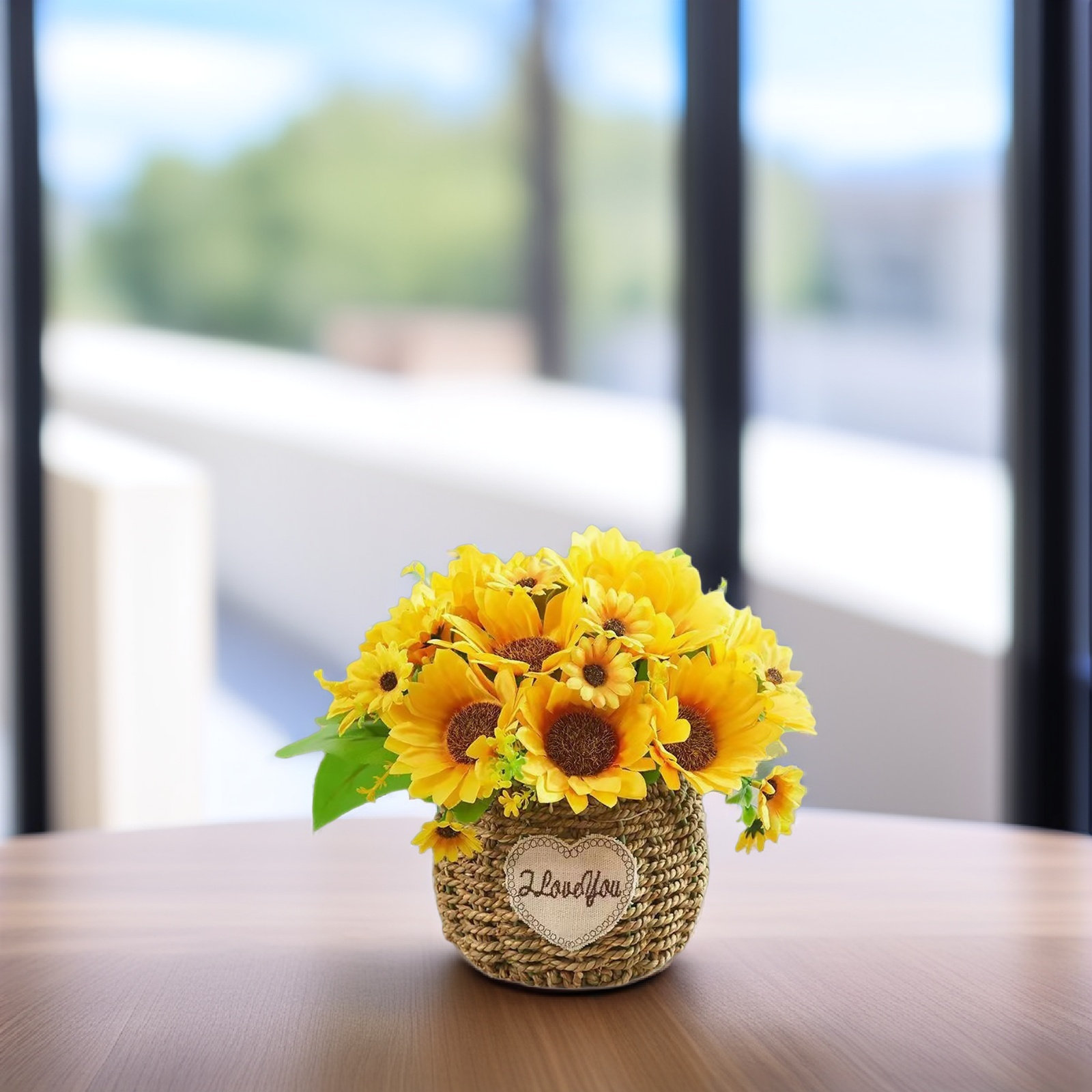 Fake Sunflower Bonsai Potted P - Plant Pot Small Desk recensie en prijs