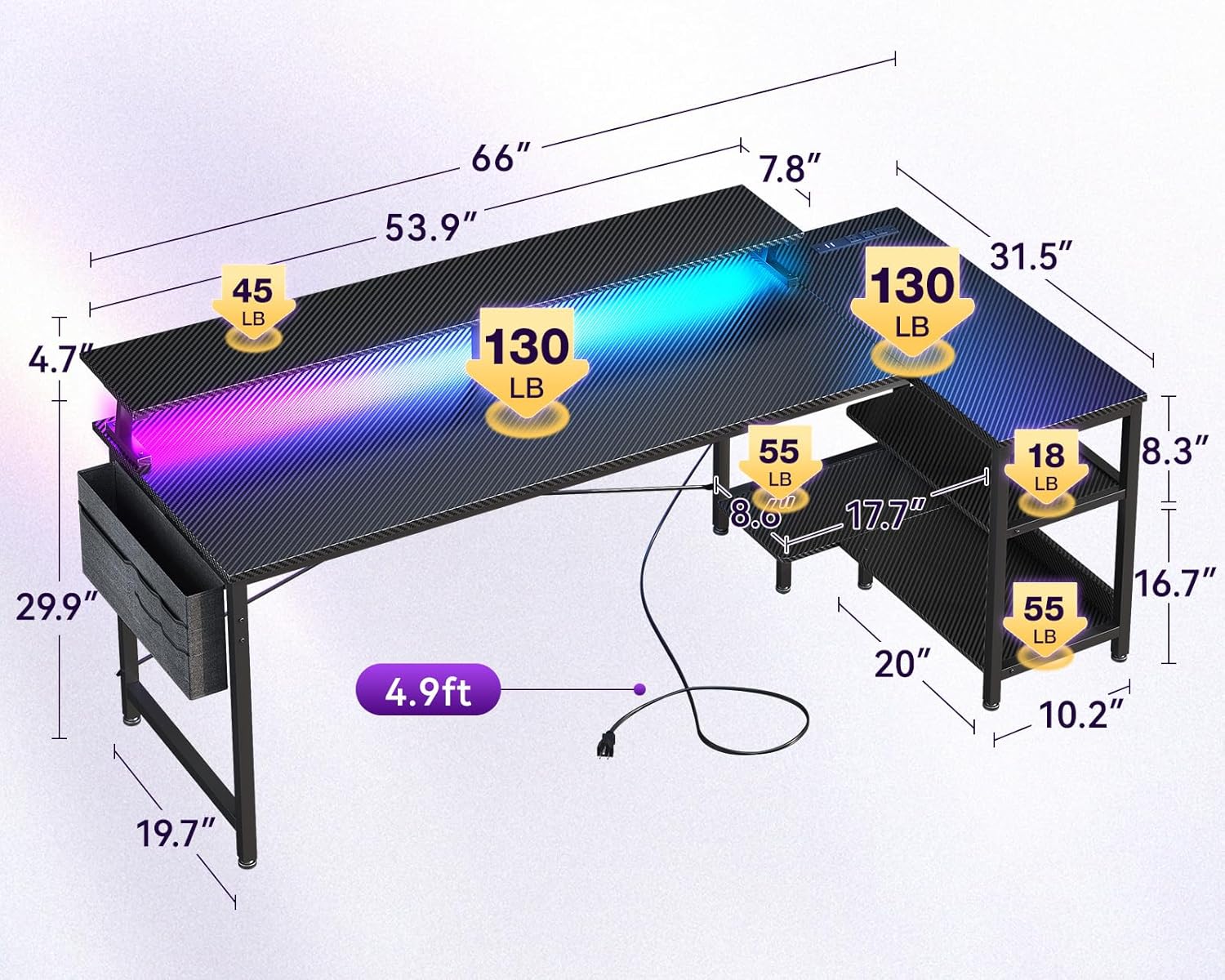 66 Inch L Shaped Computer Desk - L Shaped Desk Setup recensie en prijs