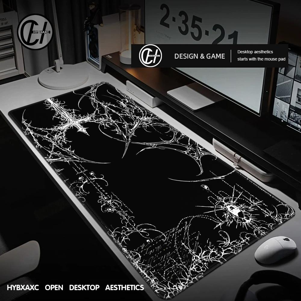 Black White Cybersigilism Desk - Desk Setup Accessories Aesthetic recensie en prijs