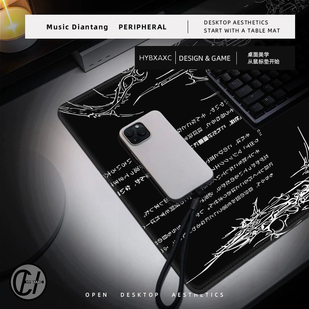 Black White Cybersigilism Desk - Desk Setup Accessories Aesthetic recensie en prijs