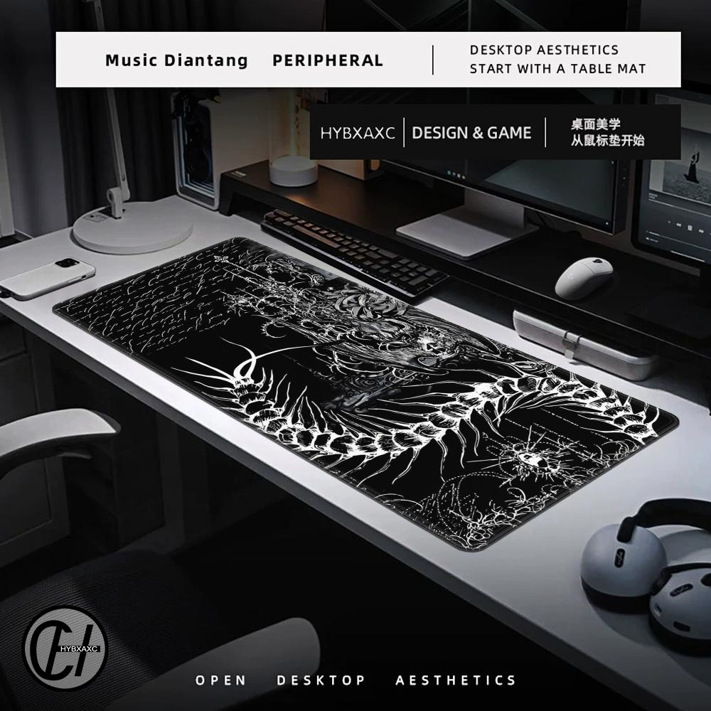 Black White Cybersigilism Desk - Desk Setup Accessories Aesthetic recensie en prijs
