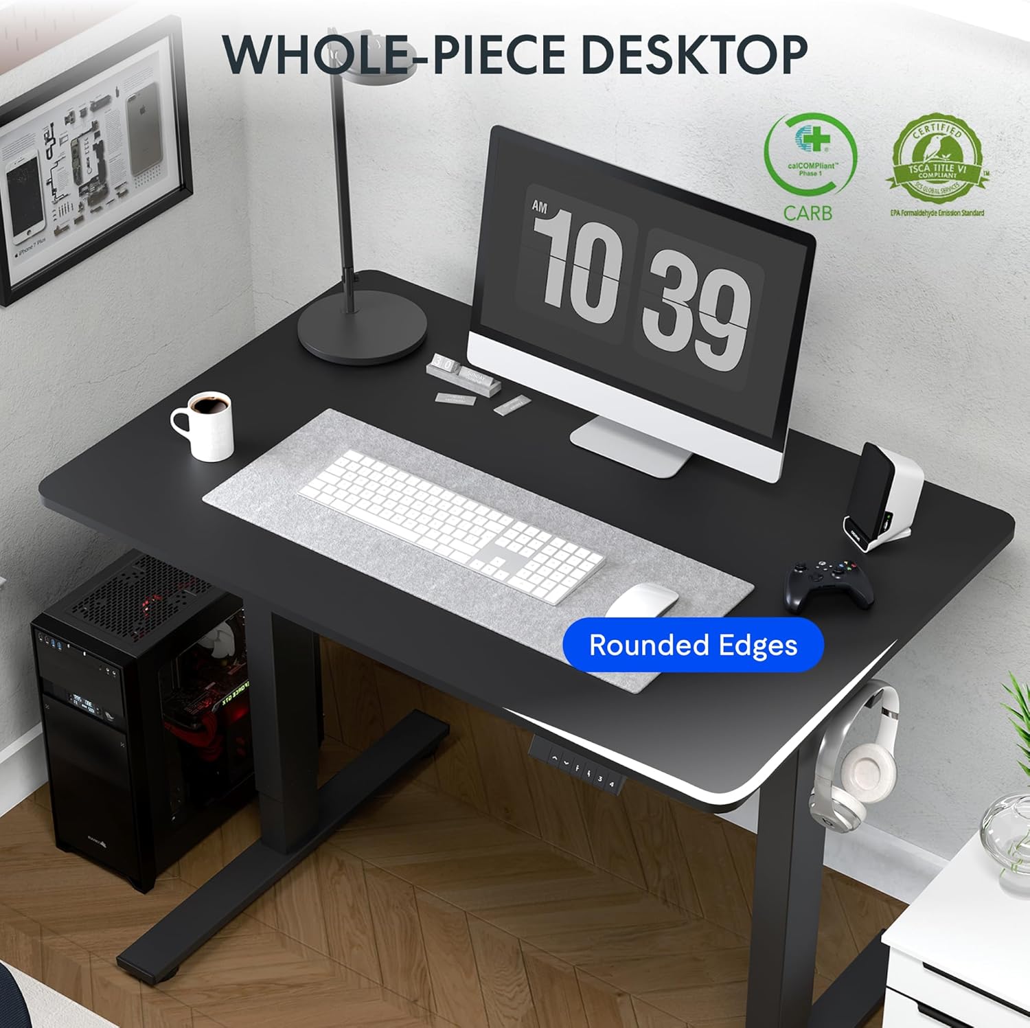 Electric Standing Desk 48 x 24 - Desk Setup One Monitor recensie en prijs