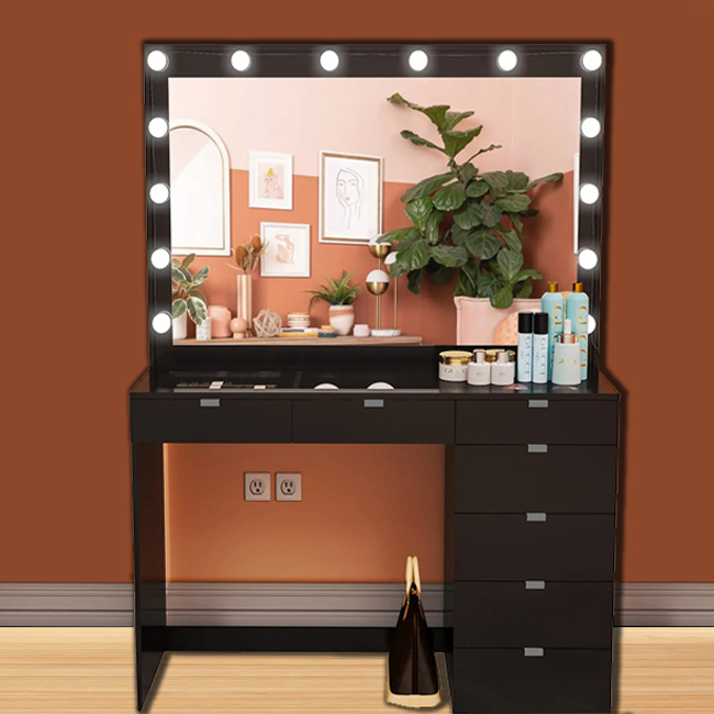 Most Popular Factory Price Mir - Desk Vanity Setup recensie en prijs