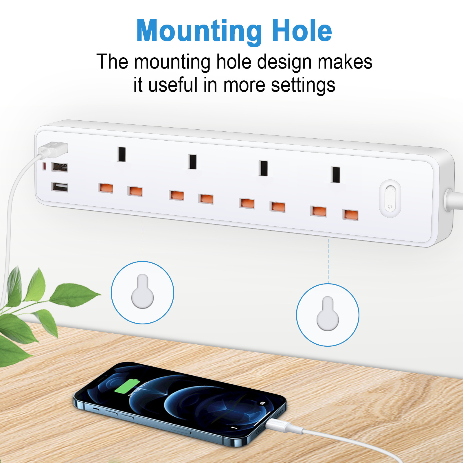 Power Strip Electric Socket UK - Power Strip Flat recensie en prijs