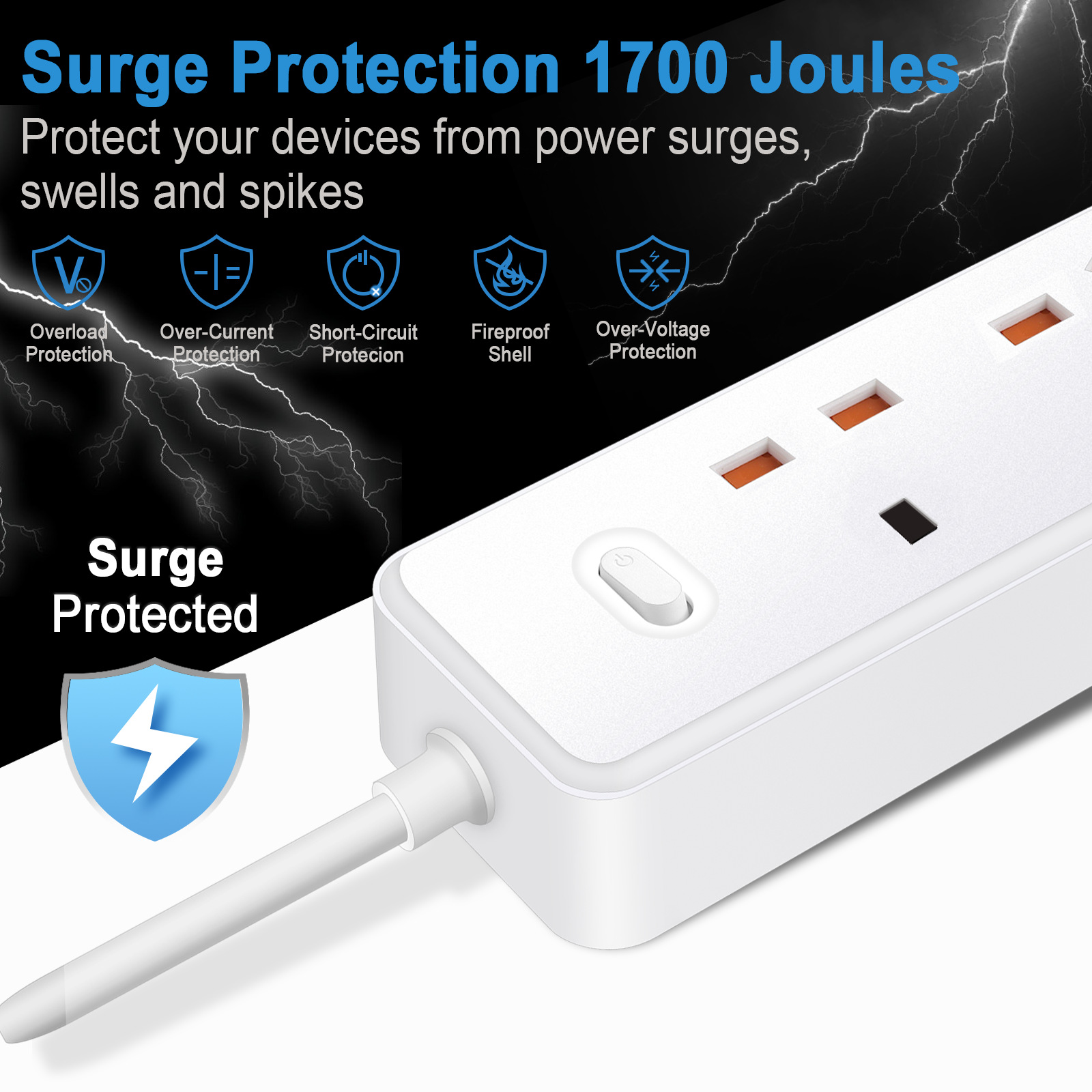 Power Strip Electric Socket UK - Power Strip Flat recensie en prijs