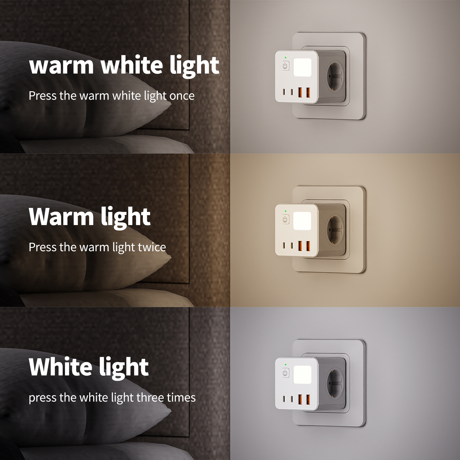 1 EU power strip, 3 AC sockets - Power Strip Flat recensie en prijs