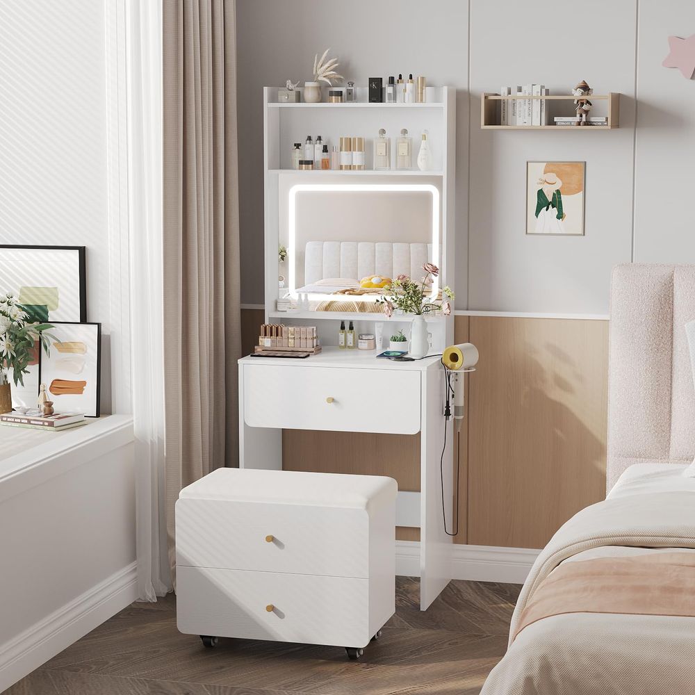 Make Up Vanity Desk with Mirro - Desk Vanity Setup recensie en prijs