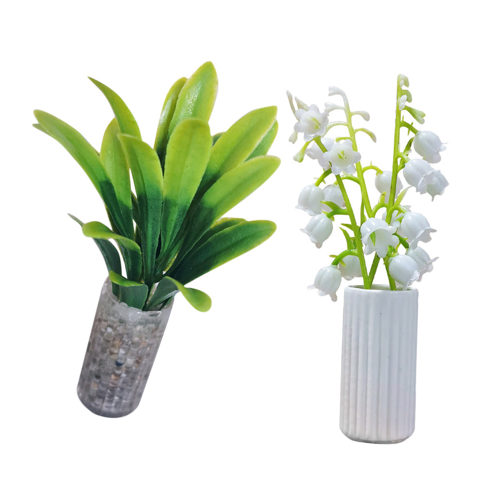 2Pcs Resin Miniature Potted Pl - Plant Pot Small Desk recensie en prijs