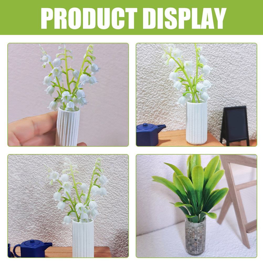 2Pcs Resin Miniature Potted Pl - Plant Pot Small Desk recensie en prijs