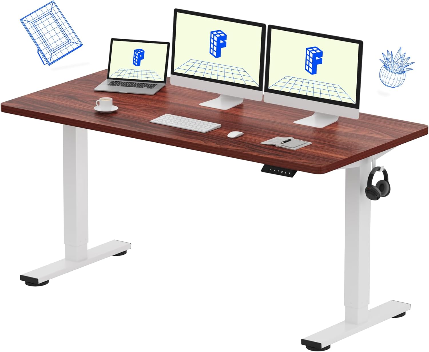 Electric Height-Adjustable Sta - Desk Setup One Monitor recensie en prijs