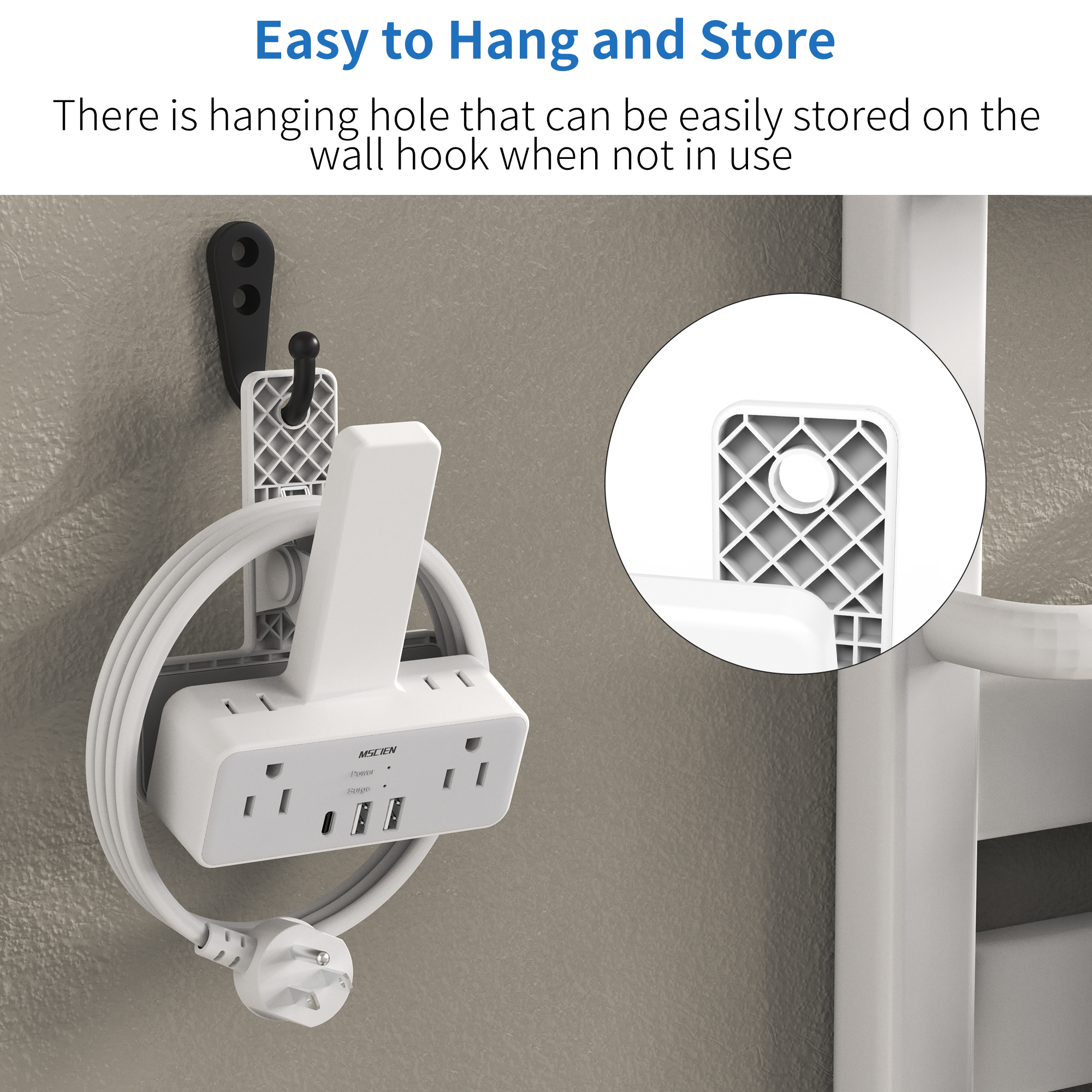 MSCIEN Power Strip Surge Prote - Power Strip Flat recensie en prijs