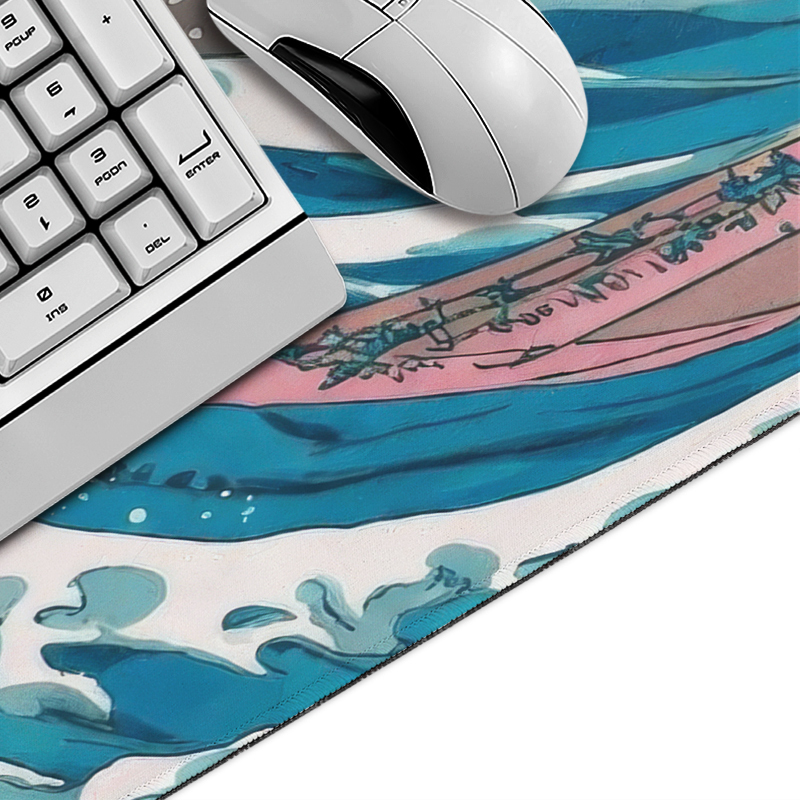 Japanese Style Waves Mouse Pad - Desk Setup Japan recensie en prijs