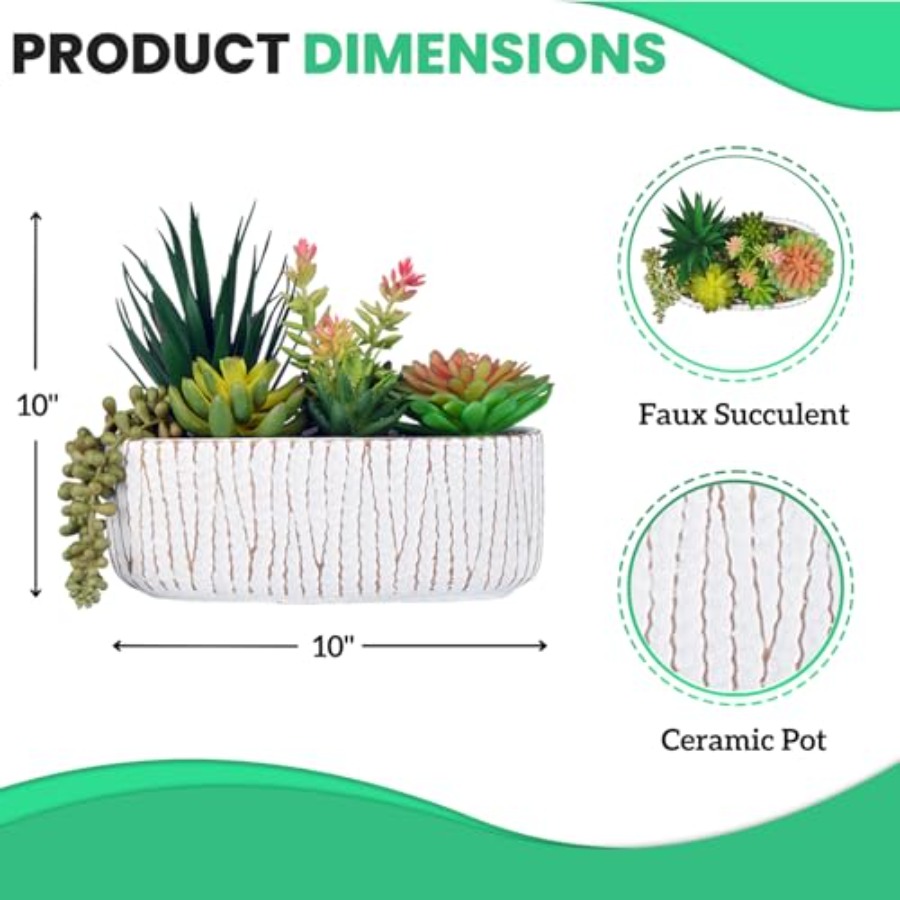 Fake House Plants Artificial - - Plant Pot Small Desk recensie en prijs