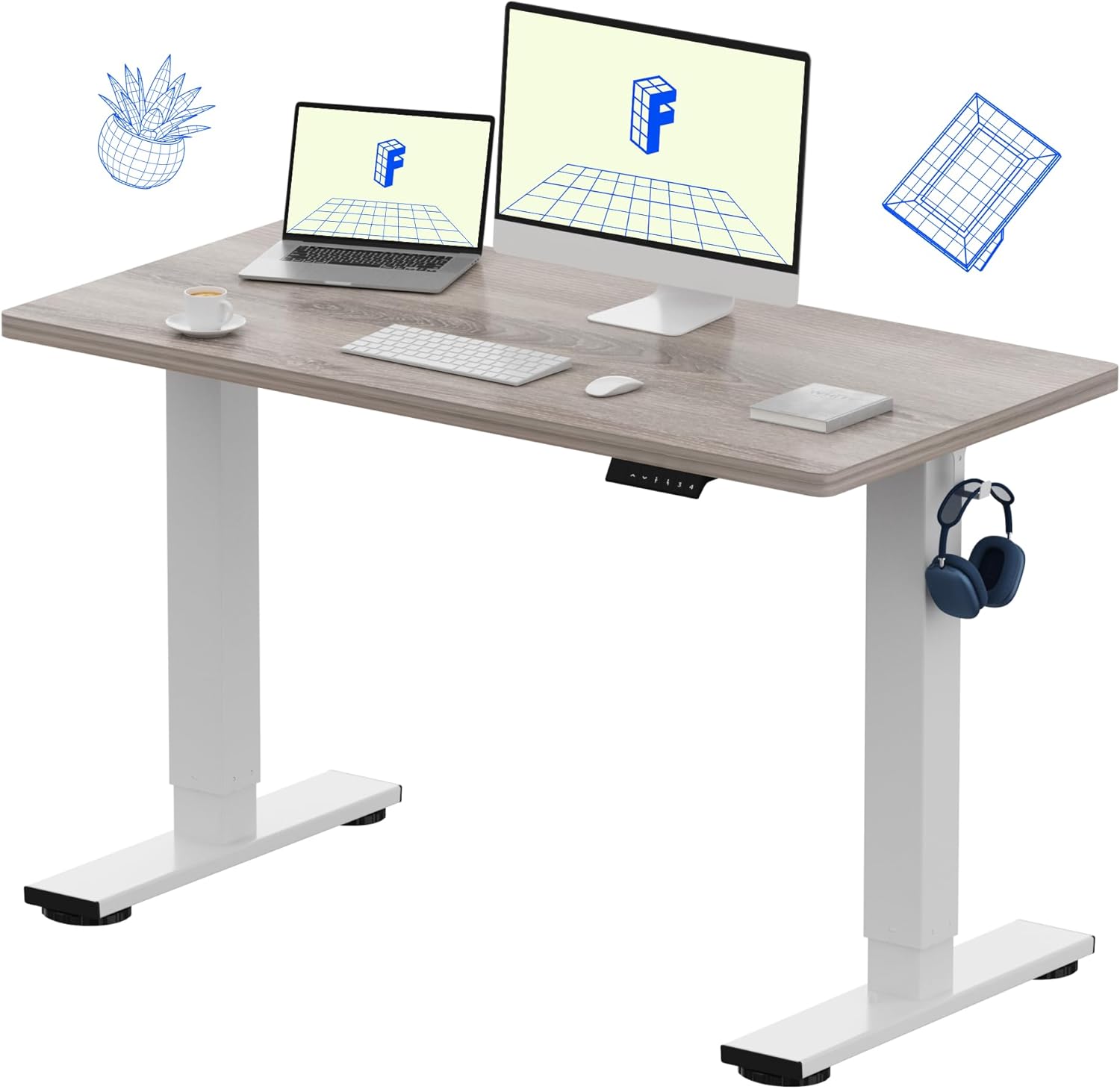 One-Piece Electric Height Adju - L Shaped Desk Setup recensie en prijs