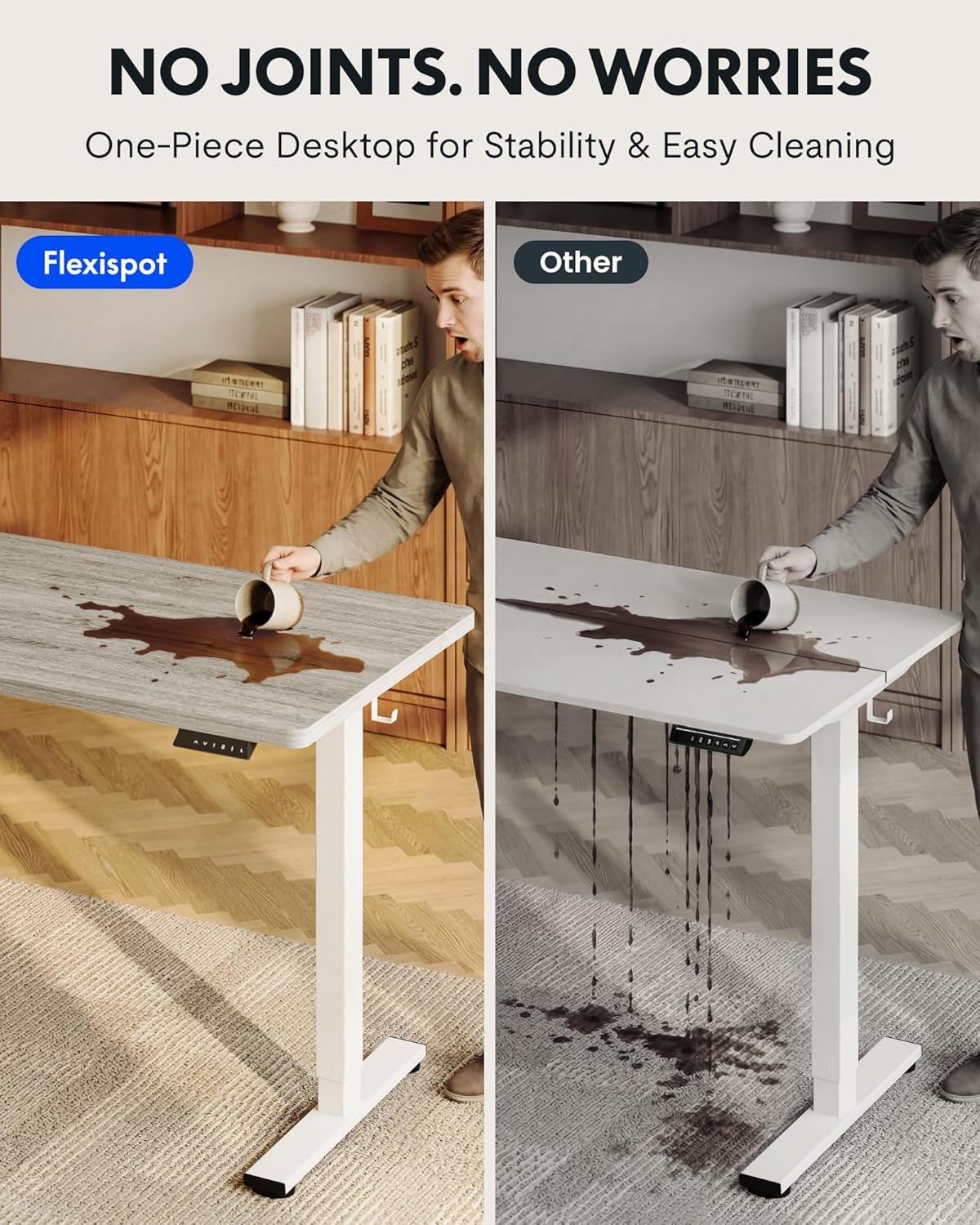 One-Piece Electric Height Adju - L Shaped Desk Setup recensie en prijs
