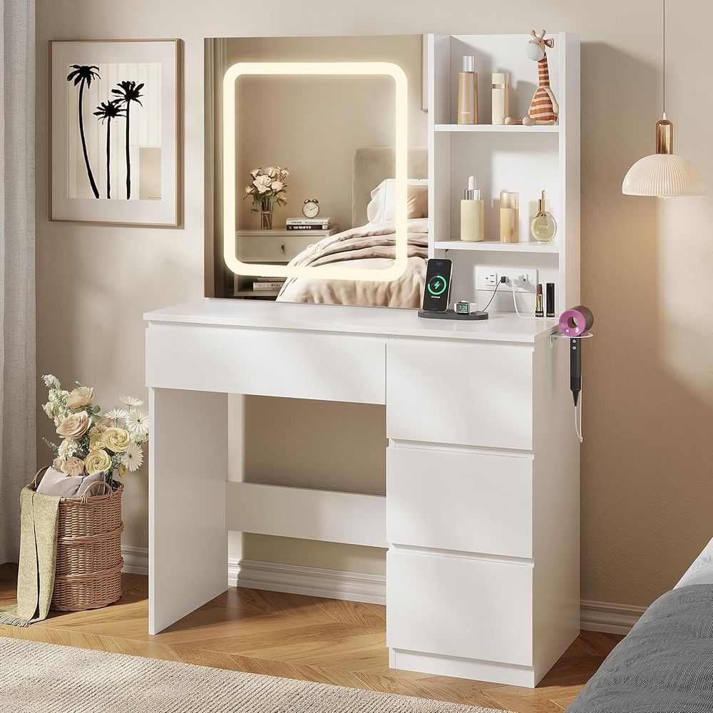 Vabches Make Up Vanity Desk wi - Desk Vanity Setup recensie en prijs
