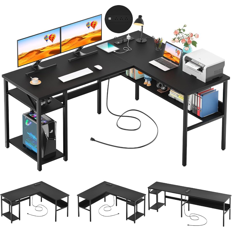 Reversible L Shaped Desk with  - L Shaped Desk Setup recensie en prijs