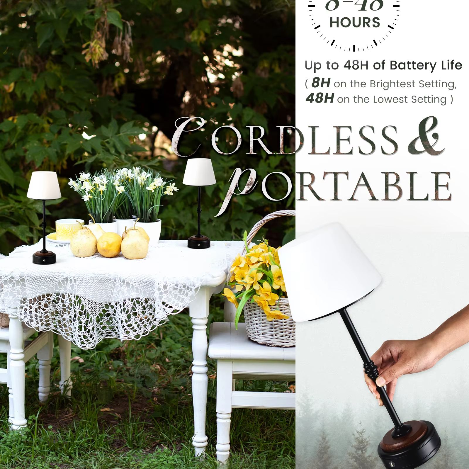 Cordless Table Lamps Set of  5 - Desk Room Setup recensie en prijs