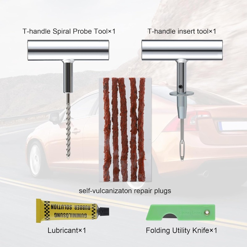 1Set Tire Repair Kit with Plug - Power Strip Flat recensie en prijs