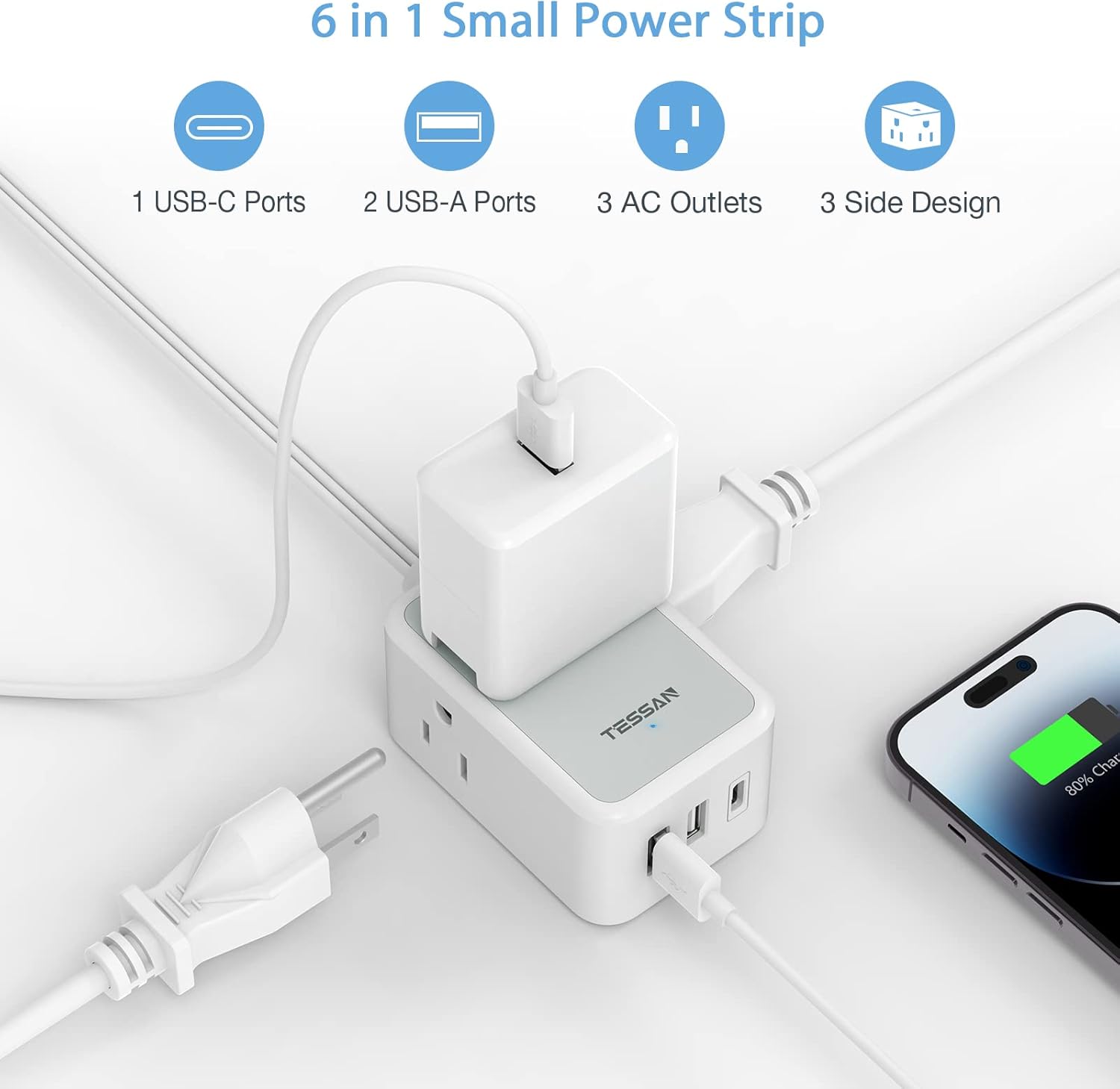 Ultra Thin Flat Plug Power Str - Power Strip Flat recensie en prijs