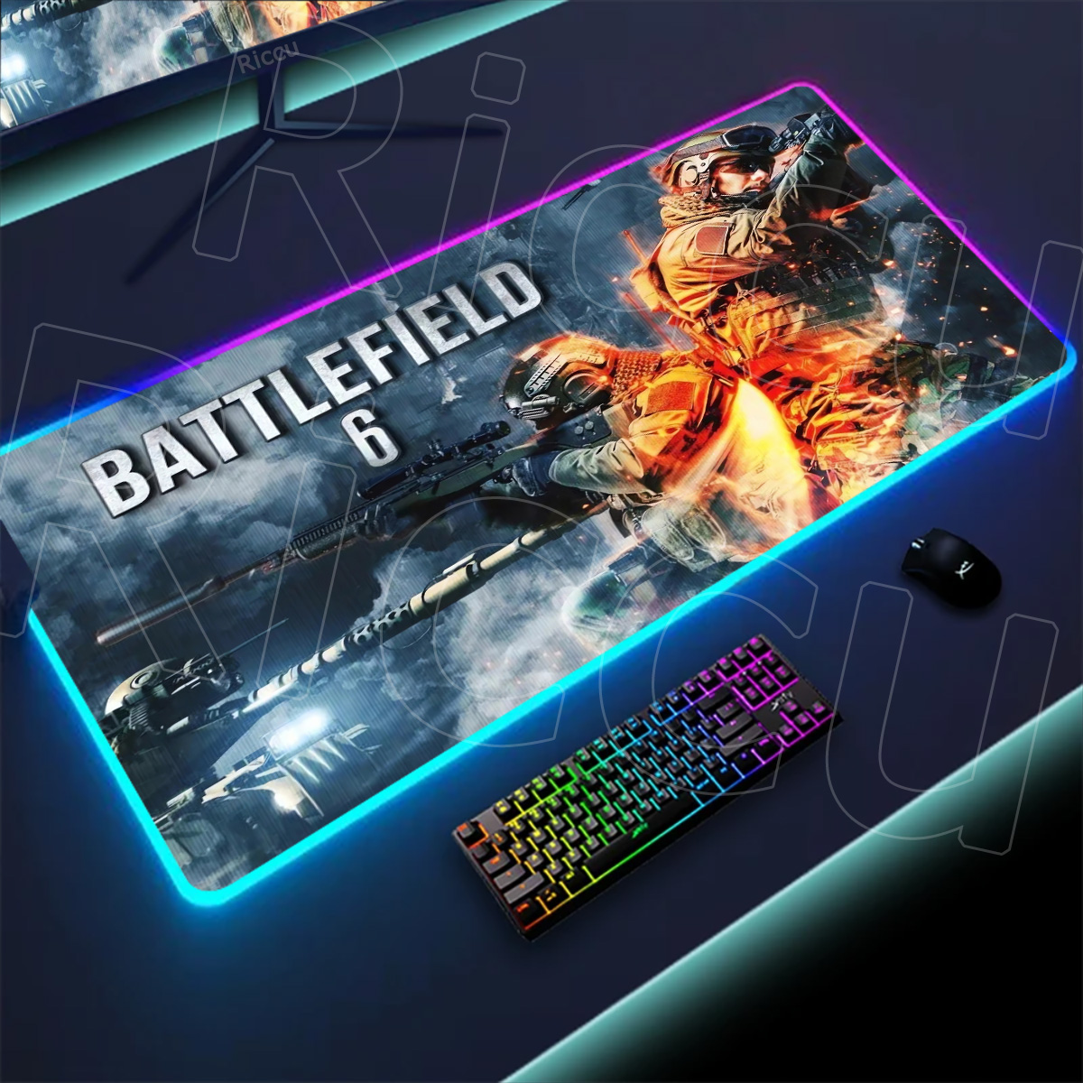 New Gamer Rgb Desk Mat Back Li - Desk Setup Accessories Aesthetic recensie en prijs