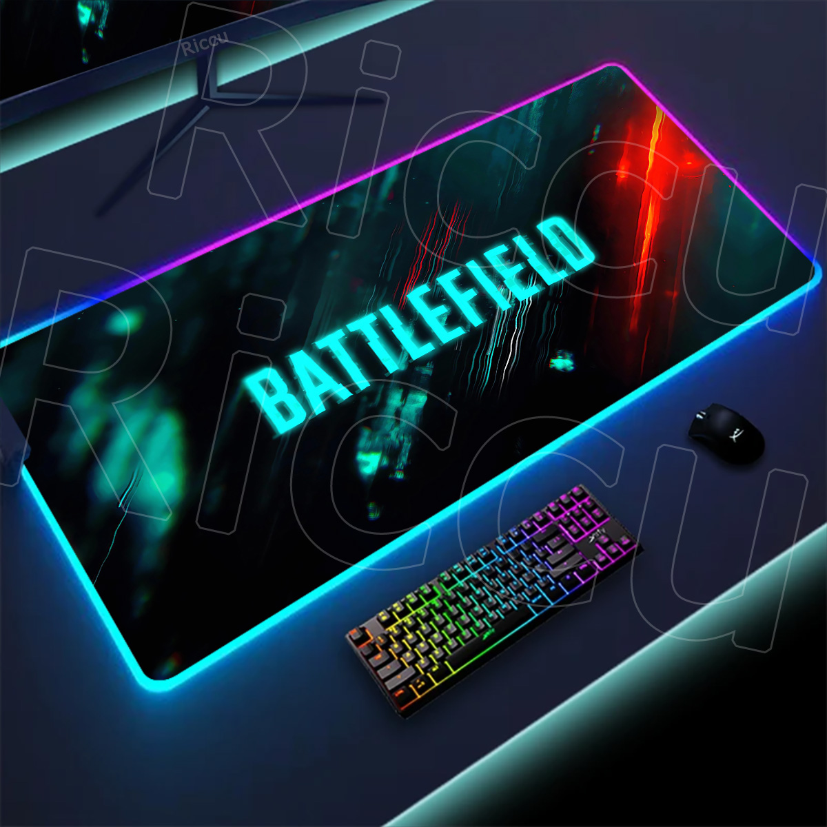 New Gamer Rgb Desk Mat Back Li - Desk Setup Accessories Aesthetic recensie en prijs