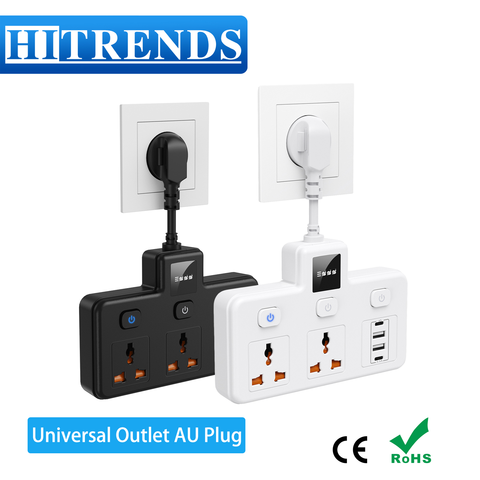 AU plug Universal Outlet Power - Power Strip Flat recensie en prijs
