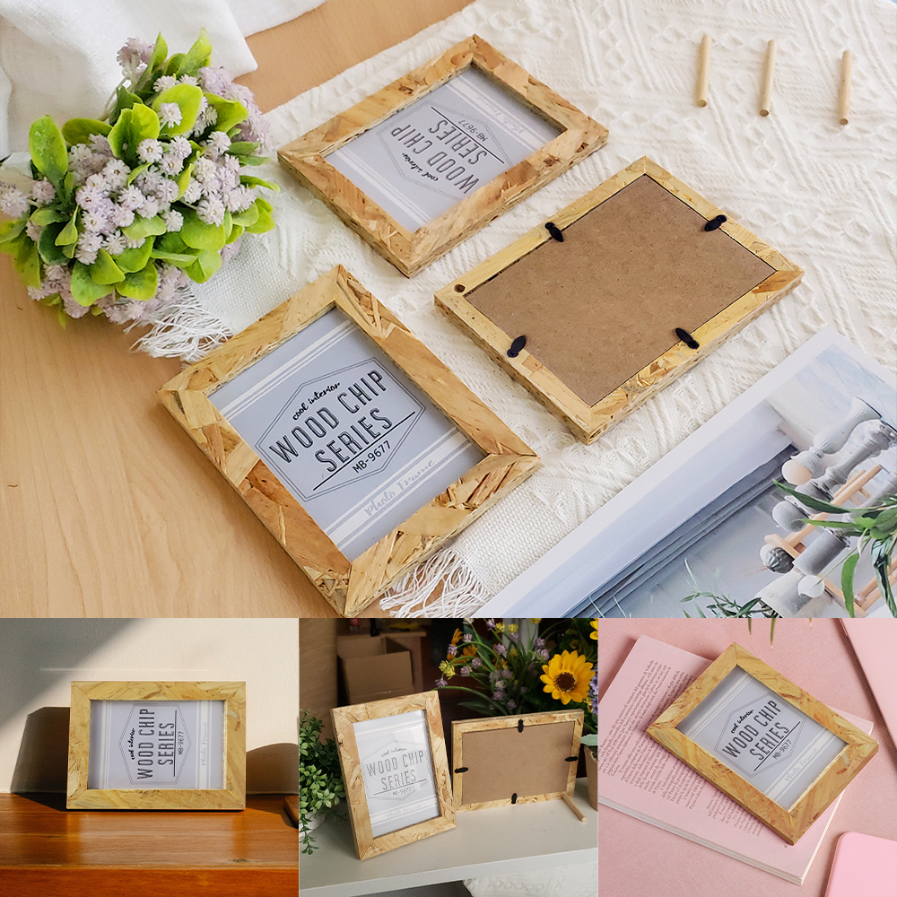 Wooden Picture frame Home Deco - Desk Setup Photo recensie en prijs