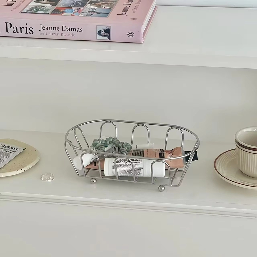 1pc Stainless Steel Storage Ba - Desk Setup Photo recensie en prijs
