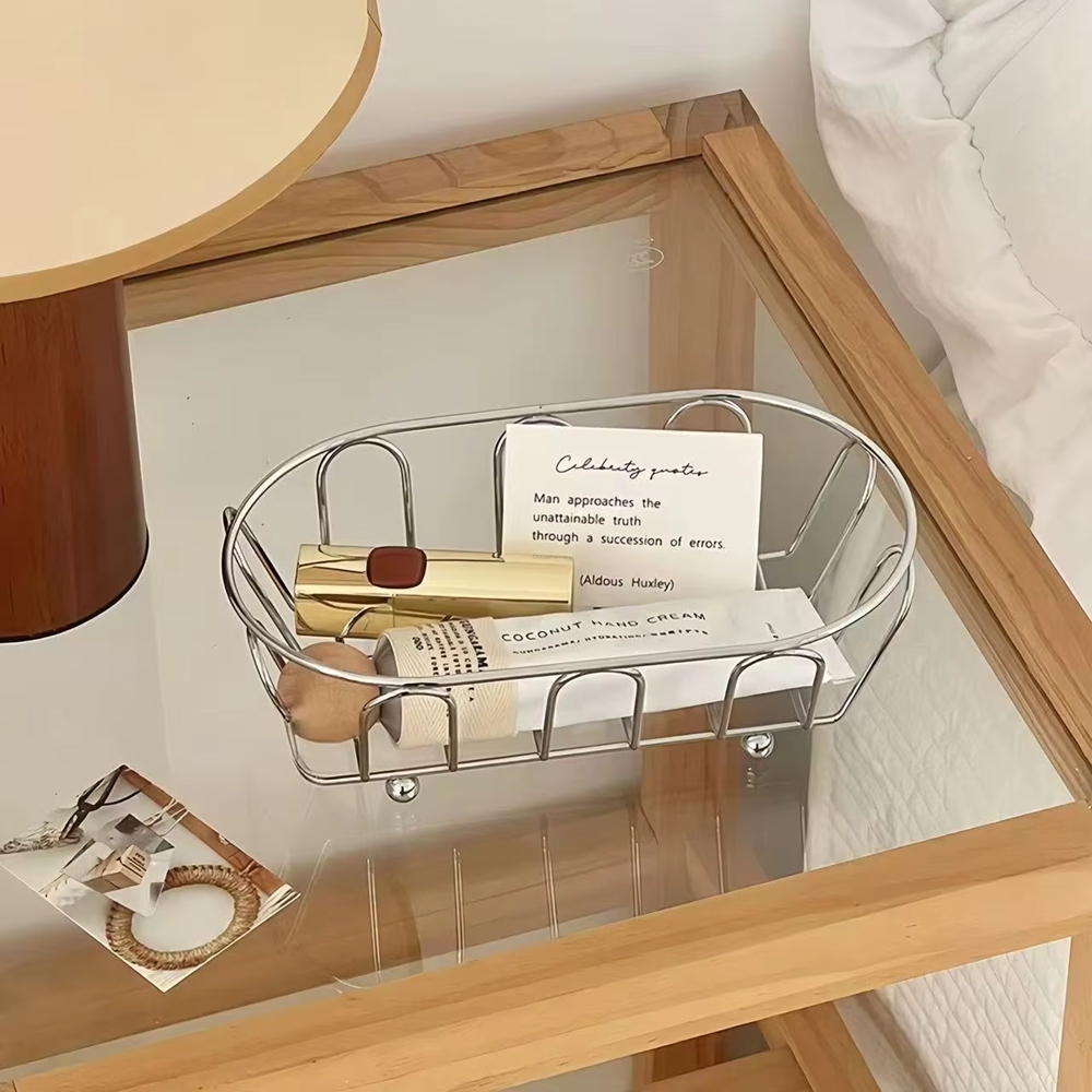 1pc Stainless Steel Storage Ba - Desk Setup Photo recensie en prijs