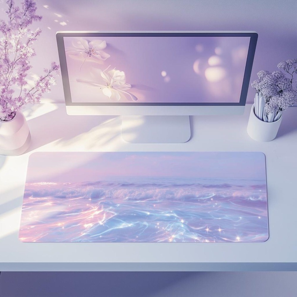 Aesthetic Pastel Desk Mat for  - Desk Setup Accessories Aesthetic recensie en prijs