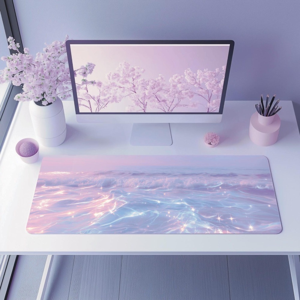 Aesthetic Pastel Desk Mat for  - Desk Setup Accessories Aesthetic recensie en prijs