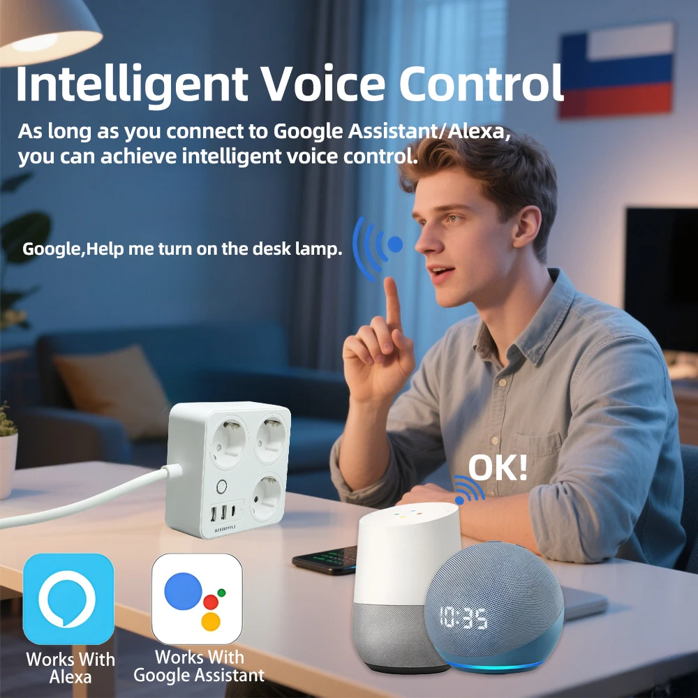 BORUIDAPLS ZigBee EU Smart Pow - Power Strip Flat recensie en prijs