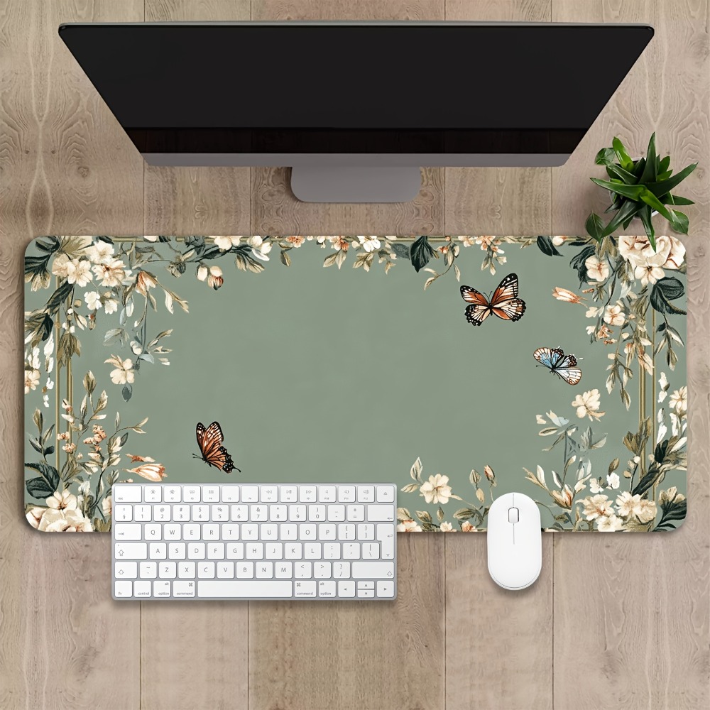 Plant table mat with butterfly - Desk Setup Art recensie en prijs