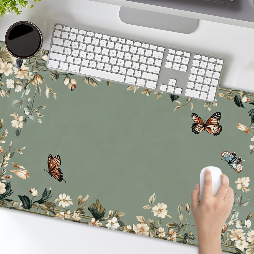 Plant table mat with butterfly - Desk Setup Art recensie en prijs