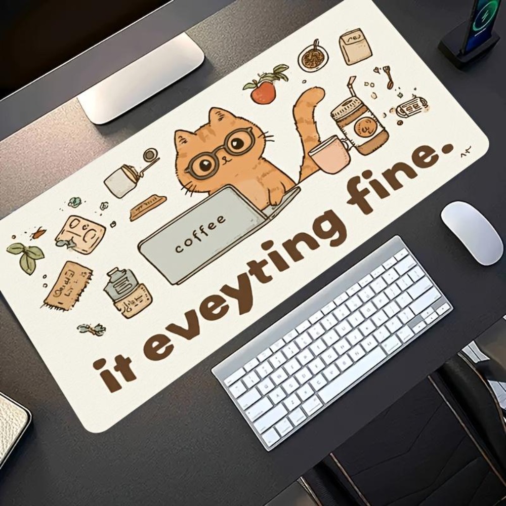 Hand-drawn patterns, an orange - Desk Setup Art recensie en prijs
