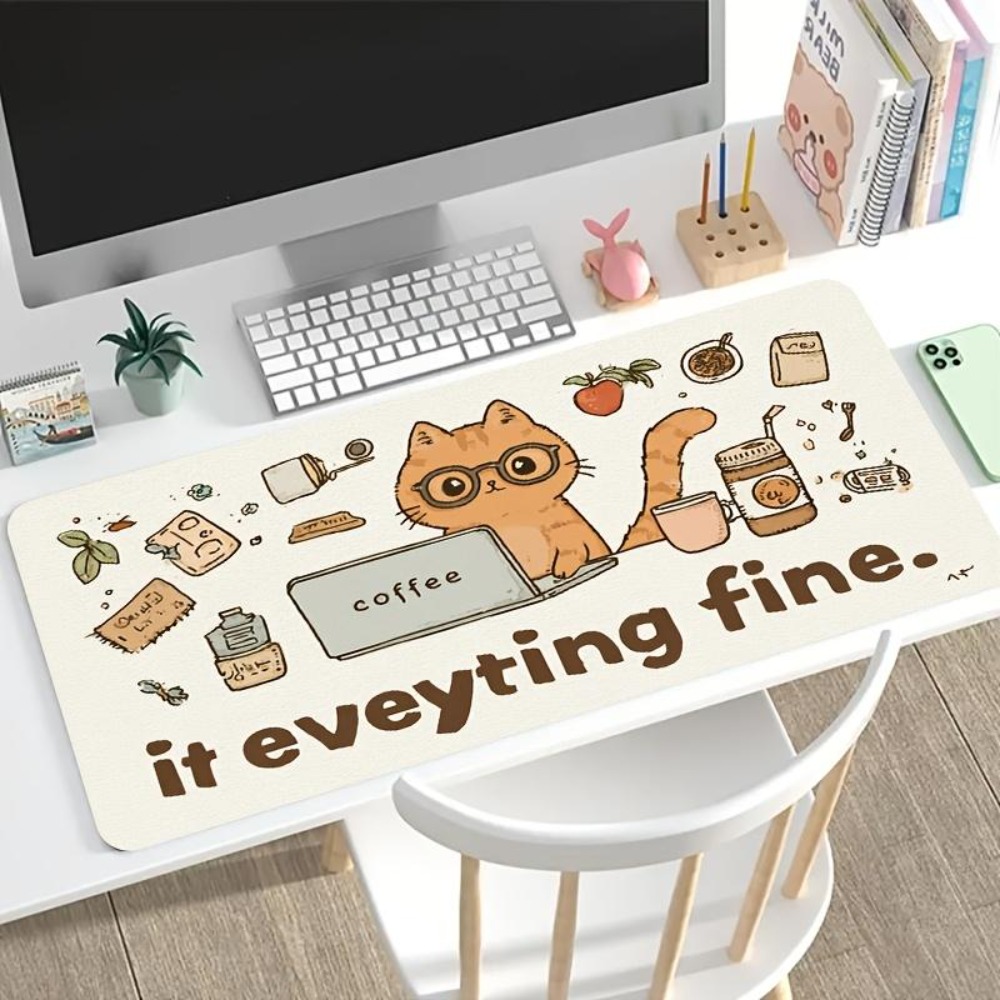 Hand-drawn patterns, an orange - Desk Setup Art recensie en prijs