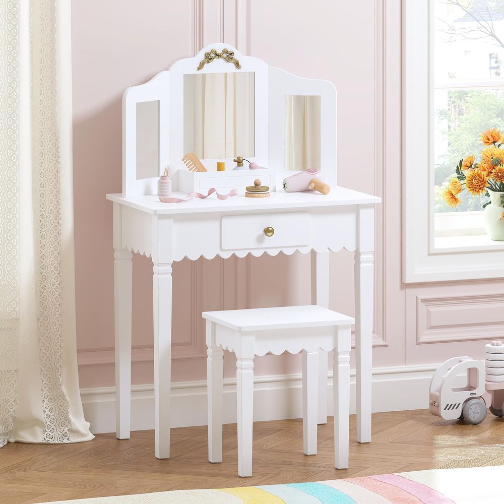 Kids Vanity Set with Mirror an - Desk Vanity Setup recensie en prijs