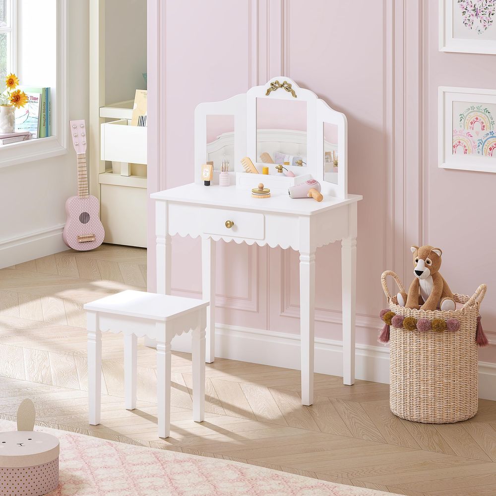 Kids Vanity Set with Mirror an - Desk Vanity Setup recensie en prijs
