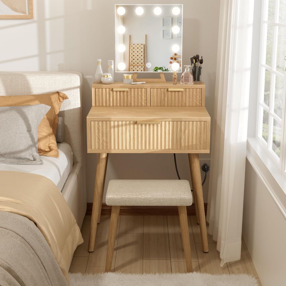 Small Vanity Desk with Hollywo - Desk Vanity Setup recensie en prijs