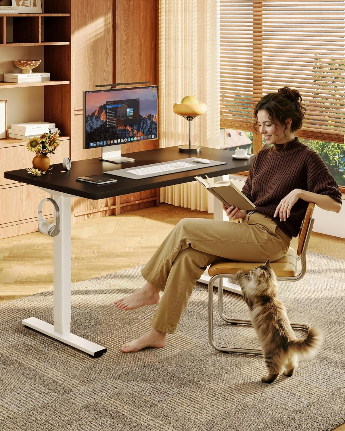 55x28 Inch Electric Height Adj - Desk Setup One Monitor recensie en prijs