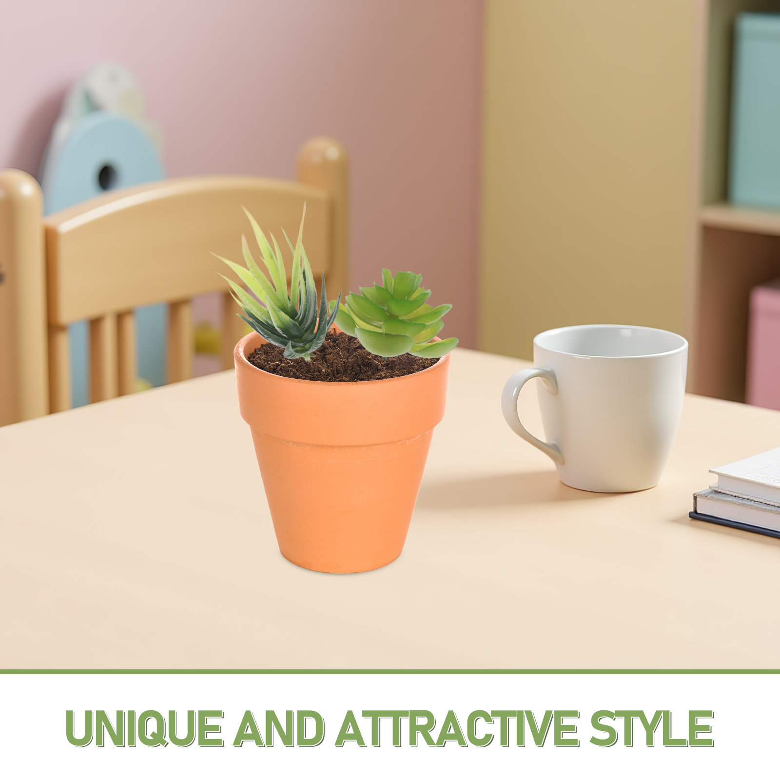 6Pcs Artificial Succulent Plan - Plant Pot Small Desk recensie en prijs