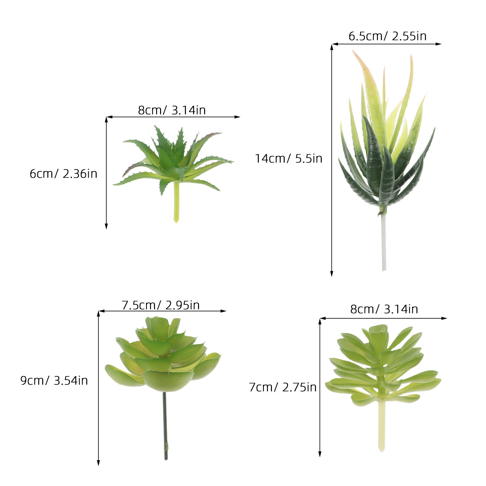 6Pcs Artificial Succulent Plan - Plant Pot Small Desk recensie en prijs