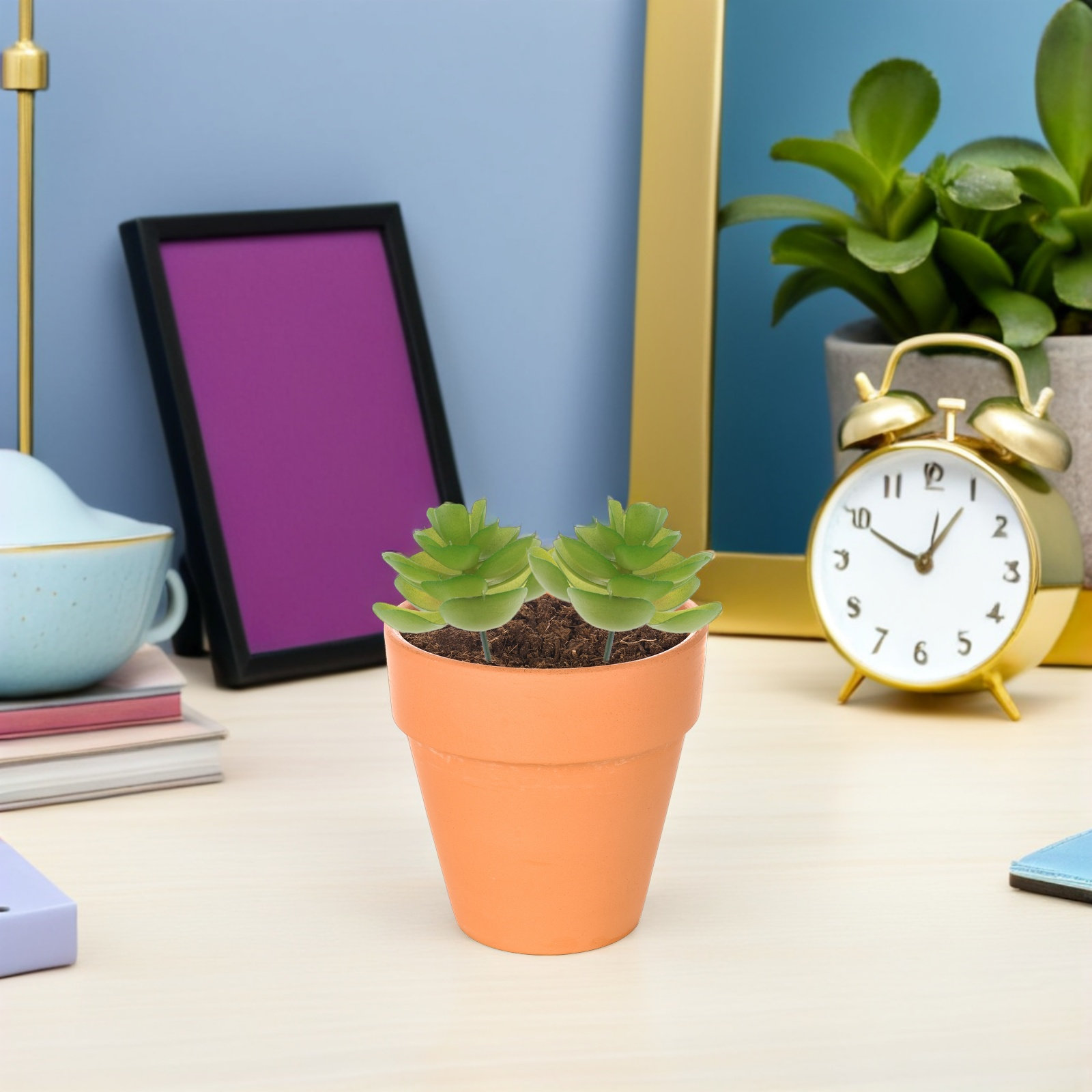 6Pcs Artificial Succulent Plan - Plant Pot Small Desk recensie en prijs