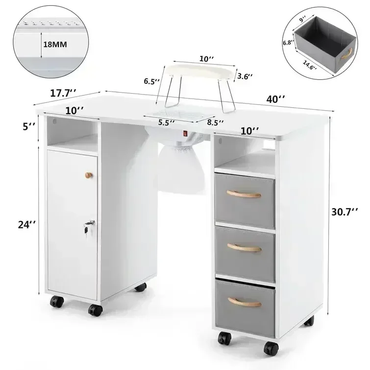 -Modern Nail Tisch Tables And  - Desk Vanity Setup recensie en prijs