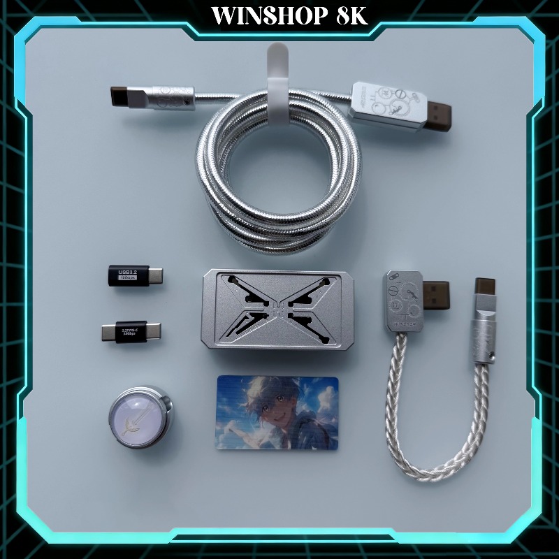 WINSHOP Esports HUB Dual-In 4- - Desk Setup Accessories Aesthetic recensie en prijs