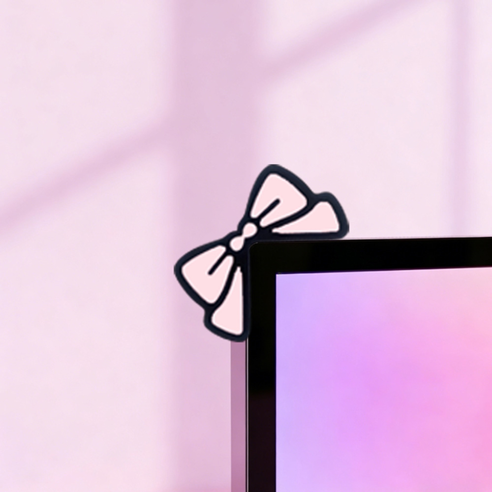 Cute Pink Bow Monitor Decor Ka - Desk Setup Accessories Aesthetic recensie en prijs